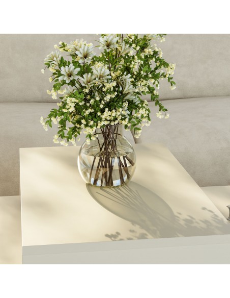 sofabord sidebord stuemøbler indskudsborde moderne design beige