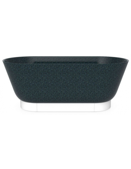 fritstående badekar 160 woodio træ farvet