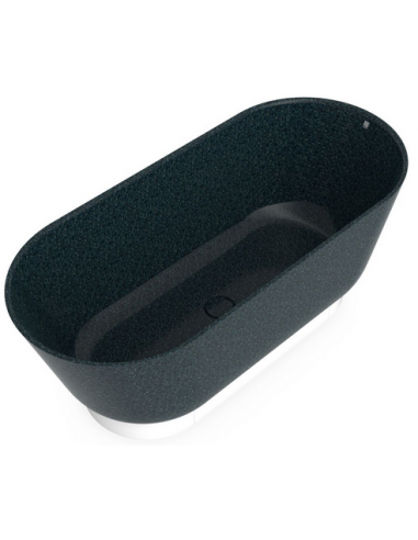 fritstående badekar 160 woodio træ farvet