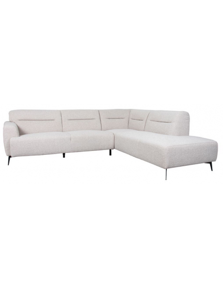 sofa moderne design chaiselong chaiselongsofa højre stof boucle