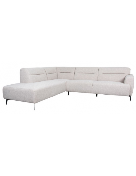 sofa moderne design chaiselong chaiselongsofa venstre stof boucle