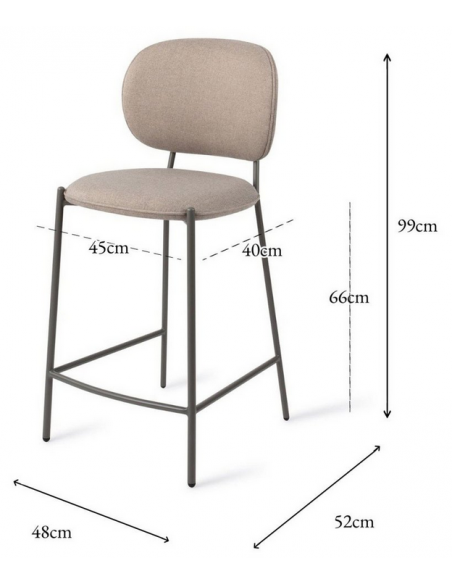 barstol moderne med ryg design restaurant stof høj lav køkkenø