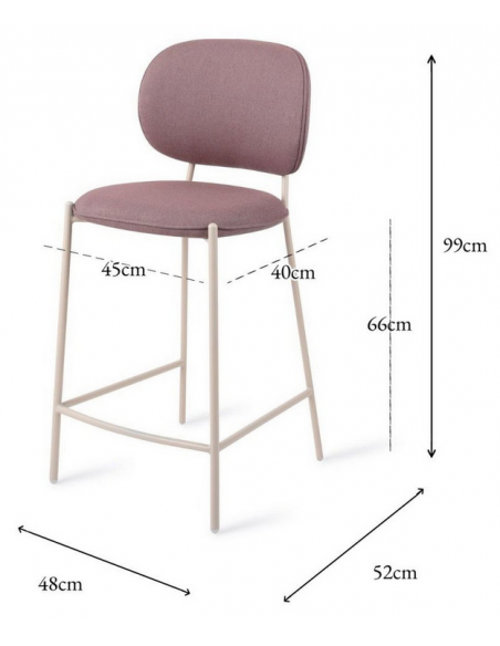 barstol moderne med ryg design restaurant stof høj lav køkkenø
