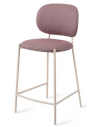 YOICHI Barstol i metal og polyester H99 cm - Beige/Lilla