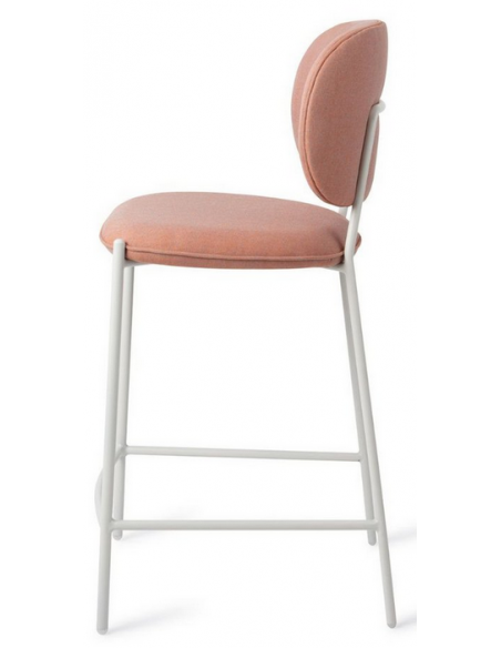 barstol moderne med ryg design restaurant stof høj lav køkkenø