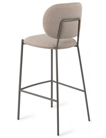 barstol moderne med ryg design restaurant stof høj lav køkkenø