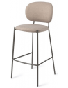 YOICHI Barstol i metal og polyester H109 cm - Gråbrun/Sand