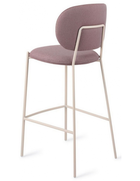 barstol moderne med ryg design restaurant stof høj lav køkkenø