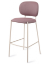 YOICHI Barstol i metal og polyester H109 cm - Beige/Lilla