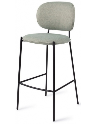 barstol moderne med ryg design restaurant stof høj lav køkkenø