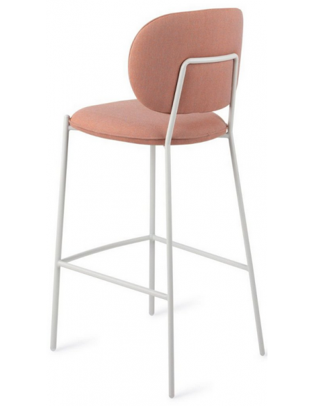 barstol moderne med ryg design restaurant stof høj lav køkkenø
