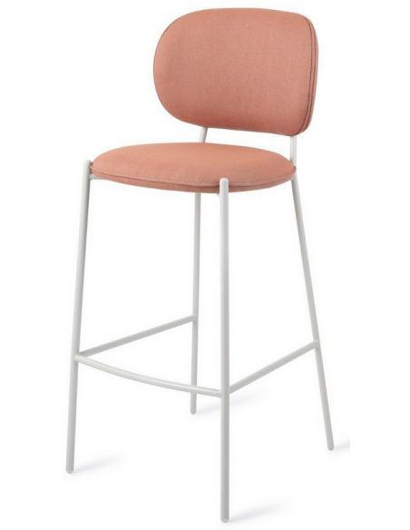 barstol moderne med ryg design restaurant stof høj lav køkkenø