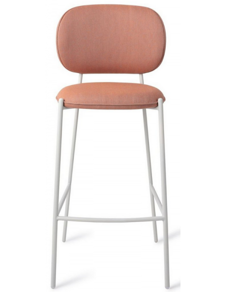 barstol moderne med ryg design restaurant stof høj lav køkkenø