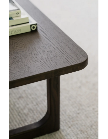 rowico home sofabord i moderne design af egetræ brun