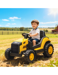 traktor elbil bil elektrisk børn udendørs legetøj udeleg indendørs 2