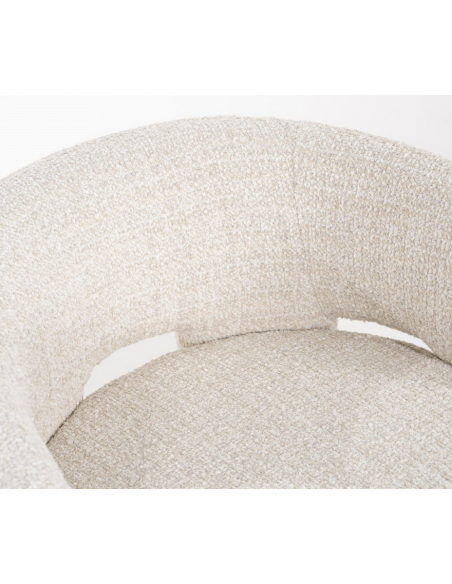 lænestol moderne boucle stof beige