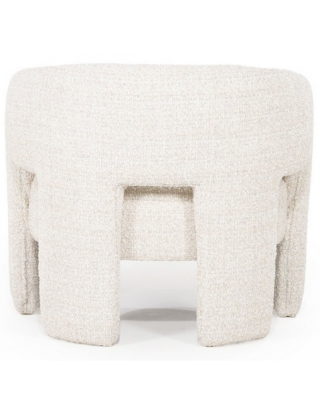lænestol moderne boucle stof beige