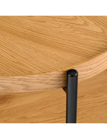 sofabord sidebord stuemøbler rundt moderne design eg træ