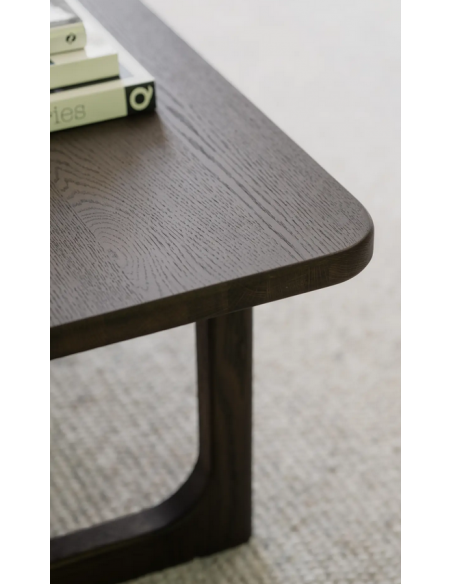 rowico home sofabord i moderne design af egetræ brun