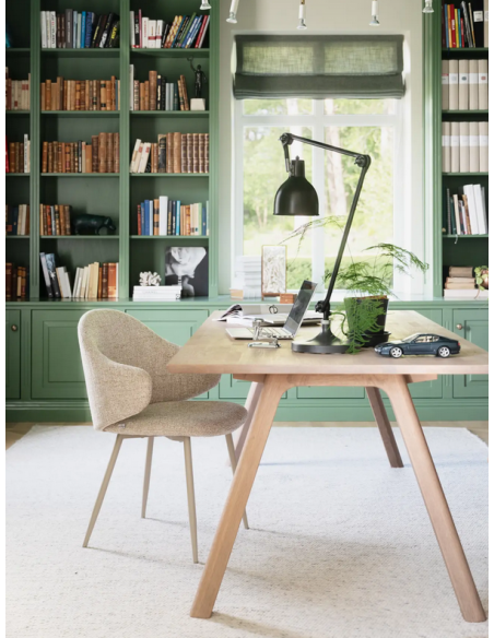 rowico home spisebord i moderne design af egetræ eg