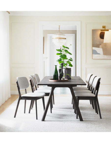 rowico home spisebord i moderne design af egetræ eg