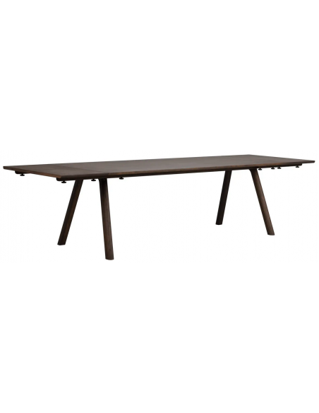 rowico home spisebord i moderne design af egetræ plankebord tillægsplade