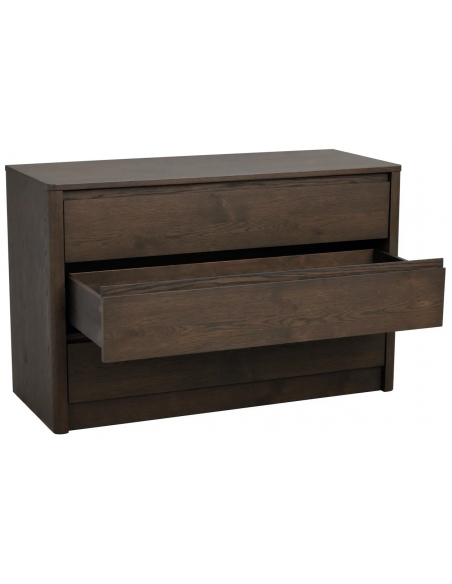 rowico home kommode egetræ moderne eg brun soveværelse