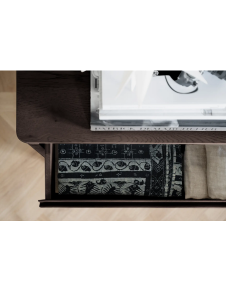 rowico home kommode egetræ moderne eg brun soveværelse