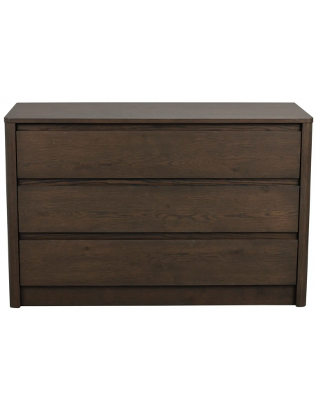 rowico home kommode egetræ moderne eg brun soveværelse