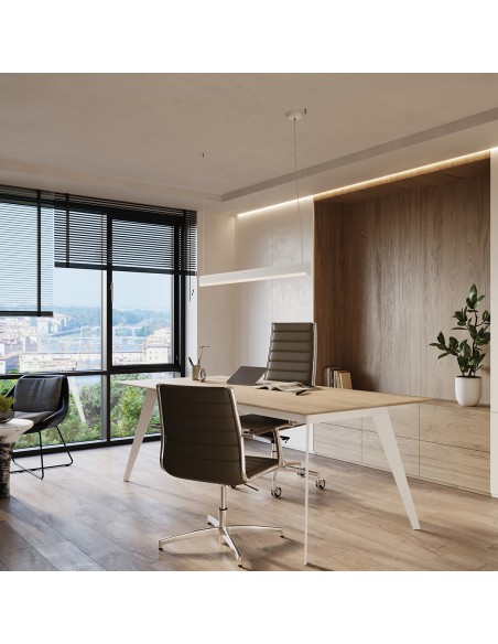 langbordspendel led hvid spisebord stuebord moderne kontor