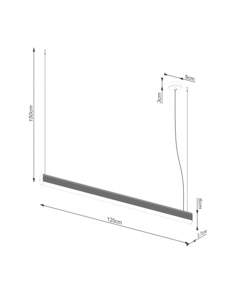langbordspendel led hvid spisebord stuebord moderne kontor