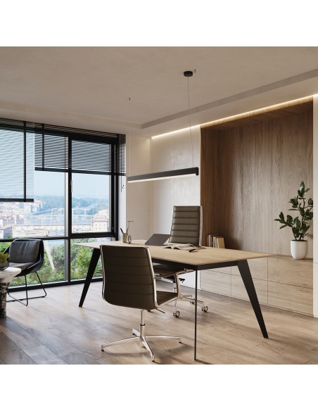 langbordspendel led sort spisebord stuebord moderne kontor