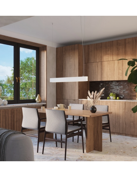 langbordspendel led hvid spisebord stuebord moderne kontor