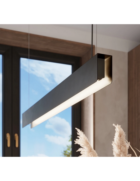 langbordspendel led sort spisebord stuebord moderne kontor