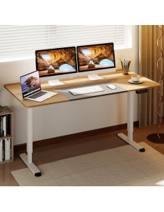 hæve sænke skrivebord højdejusterbart justerbart højde computerbord kontormøbler 2