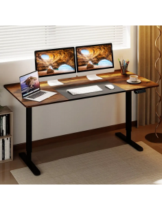 hæve sænke skrivebord højdejusterbart justerbart højde computerbord kontormøbler 2