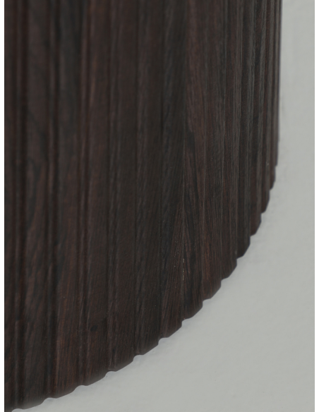 ovalt spisebord travertin sten moderne design marmor