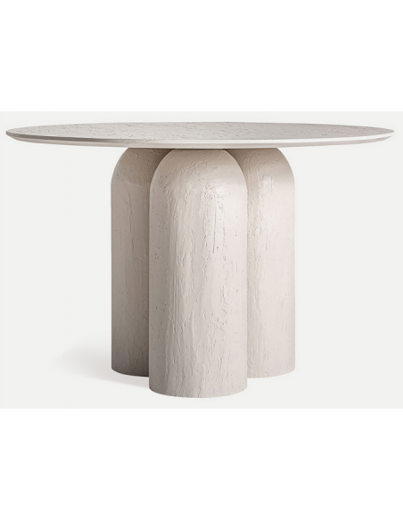 rundt 120 spisebord hvid moderne design