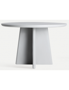 rundt 120 spisebord grå beton moderne design