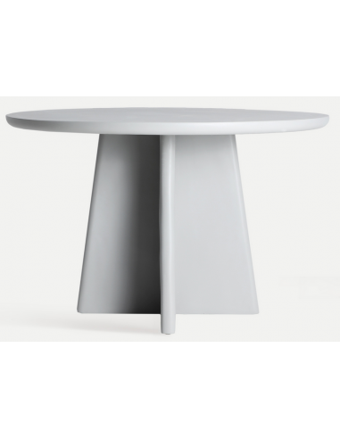 rundt 120 spisebord grå beton moderne design