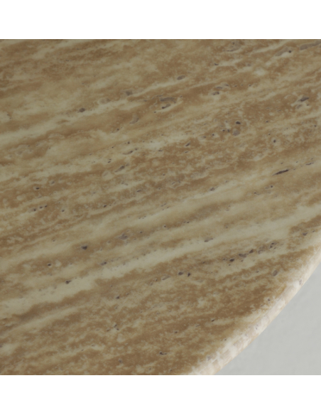 sofabord sten marmor ovalt moderne design