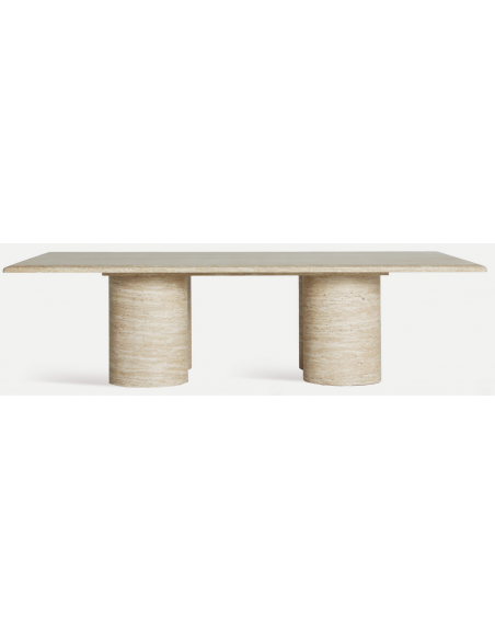 sofabord sten marmor moderne design beige travertin