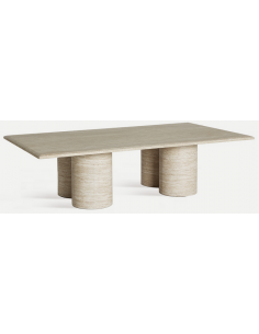 sofabord sten marmor moderne design beige travertin 2