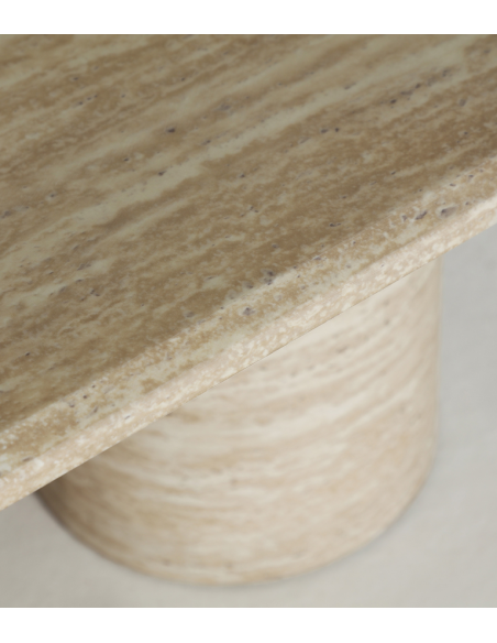 sofabord sten marmor moderne design beige travertin