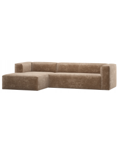 Woood Bean velour stof moderne design chaiselong sofa