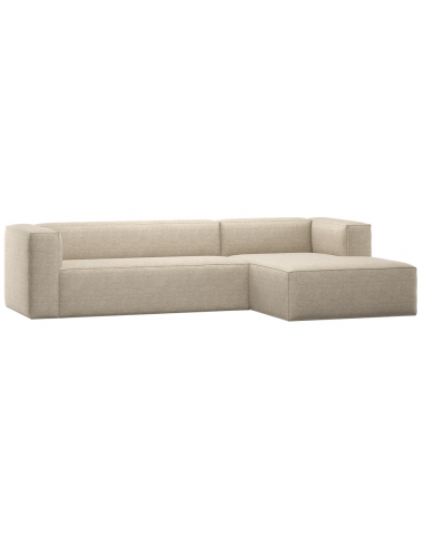 Woood Bean beige stof moderne design chaiselong sofa