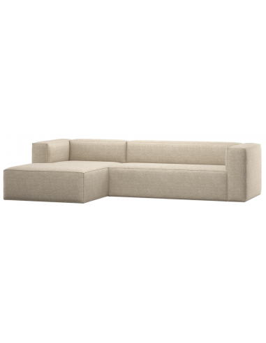 Woood Bean beige stof moderne design chaiselong sofa