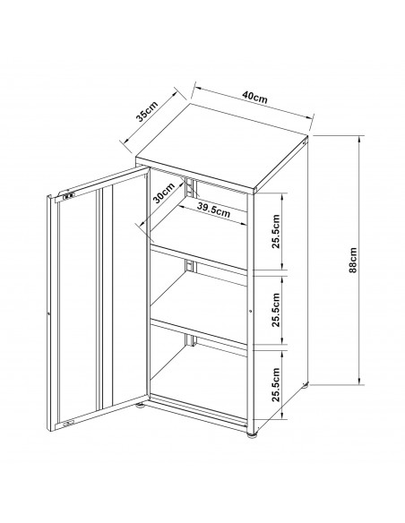 metalskab skab kontorskab kontor børneværelse