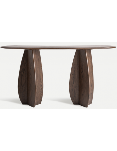 konsol konsolbord træ moderne valnød brun 2