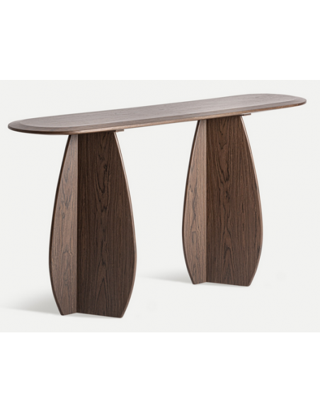 konsol konsolbord træ moderne valnød brun